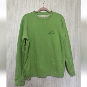 Conscious Step Size Large Unisex Green Sweatshirt Elephant Africa